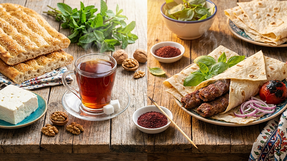 کدام نان برای صبحانه و کدام برای کباب مناسب‌تر است؟